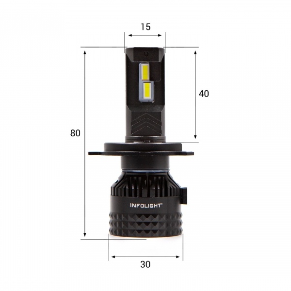 Светодиодная LED лампа Infolight S2 (H4)